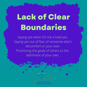 lack of clear boundaries