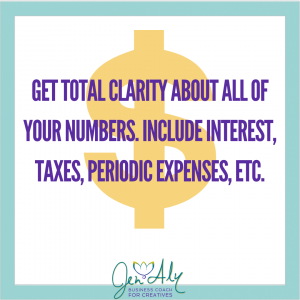 get total clarity about all of your numbers